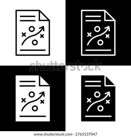Strategic Intent Icon with Black and White Background