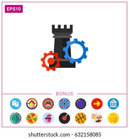 Strategic Management Concept Icon