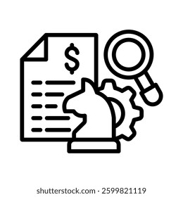 Strategic Management Icon Element for Design