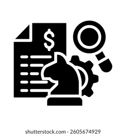 Strategic Management Icon Element for Design