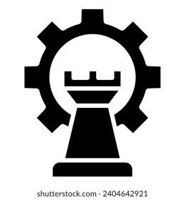 Symbol für strategisches Management, Vektorgrafik
