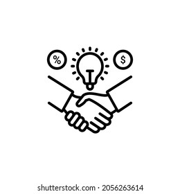 Icono de Gestión estratégica en vector. Logotipo