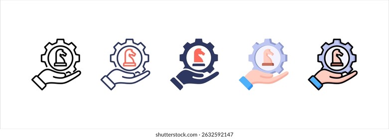 Strategic Management Multi Style Icon Set