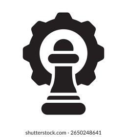 Icono de Vector de gestión estratégica que puede modificarse o editarse fácilmente
