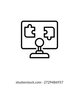 Strategische Online-Lösung Puzzle-Integration auf Computer