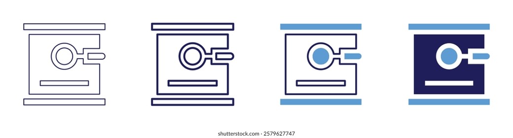 Strategic pacing in speaking icon in 4 different styles. Thin Line, Line, Bold Line, Duotone. Duotone style. Editable stroke.