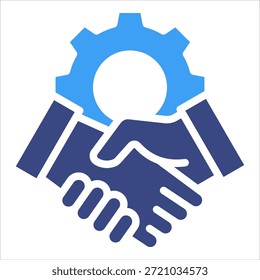 Elemento Ícone Da Parceria Estratégica Para O Projeto