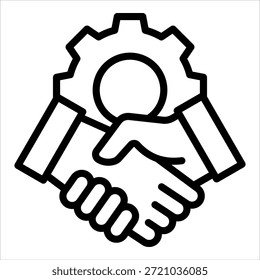 Elemento de icono de asociación estratégica para el diseño