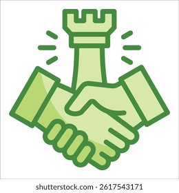 Strategic Partnerships Icon Element For Design