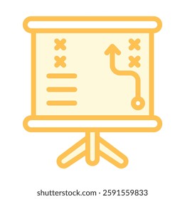 Strategic Plan duotone line icon, vector, pixel perfect, illustrator file 