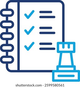 Strategic Plan Icon Element For Design