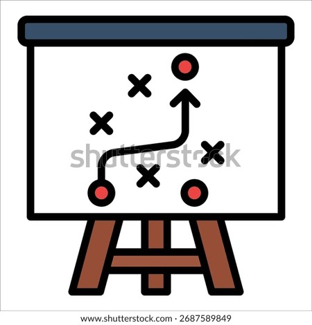 Strategic Plan Icon Element For Design