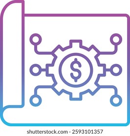 Strategic Plan vector icon. Can be used for printing, mobile and web applications.