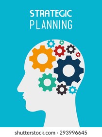 Strategic planning design, vector illustration eps 10.