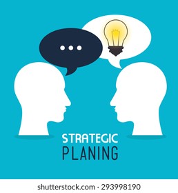 Strategic planning design, vector illustration eps 10.