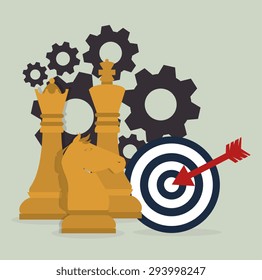 Strategic planning design, vector illustration eps 10.