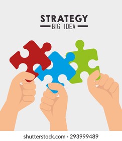 Strategic planning design, vector illustration eps 10.