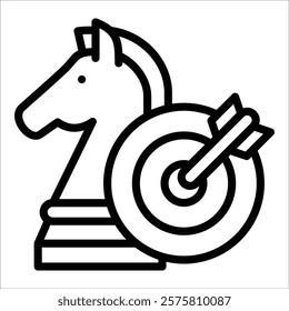 Strategic Planning Icon Element For Design