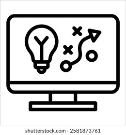 Strategic Planning Icon Element For Design