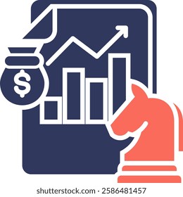 Strategic Planning Icon Element for Design