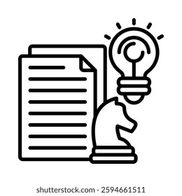 Strategic Planning Icon Element For Design