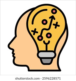 Strategic Planning Icon Element For Design