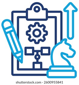 Strategic Planning Icon Element For Design
