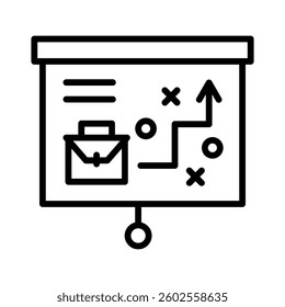 Strategic Planning Icon Element for Design
