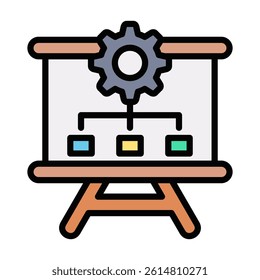 Strategic Planning Icon Element For Design
