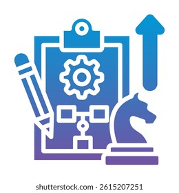 Strategic Planning Icon Element For Design