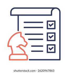 Elemento de icono de planificación estratégica para el diseño