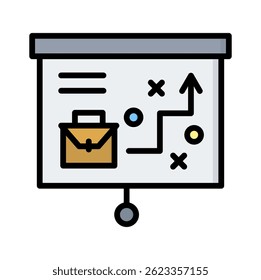 Elemento de icono de planificación estratégica para el diseño