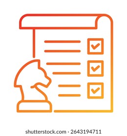 Elemento de icono de planificación estratégica para el diseño