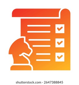 Elemento de icono de planificación estratégica para el diseño