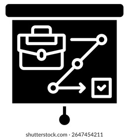 Elemento de icono de planificación estratégica para el diseño