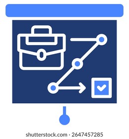 Elemento de icono de planificación estratégica para el diseño