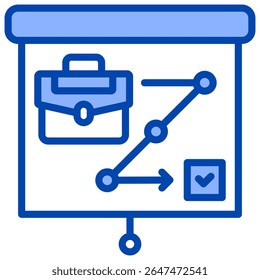 Elemento de icono de planificación estratégica para el diseño