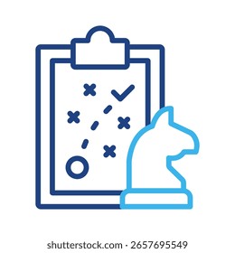 Strategisches Planungs-Icon-Element für Design