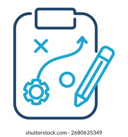 Elemento Ícone De Planejamento Estratégico Para Design