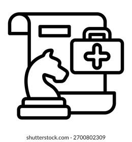 Strategic Planning Icon Element For Design