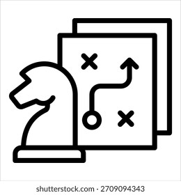 Elemento De Icono De Planificación Estratégica Para Diseño