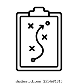 Strategic Planning icon line vector illustration