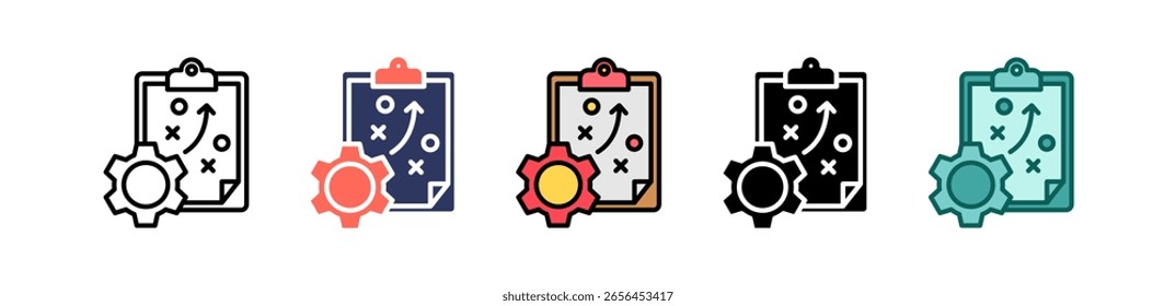 Ícone de Planejamento Estratégico - Ilustração de Vários Vetores