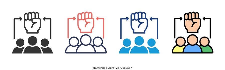 Strategic Planning-Symbol - Sammlung mehrerer Stile festlegen