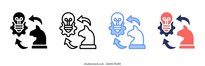 Strategische Planung, Symbolblatt, mehrere Stilkollektionen