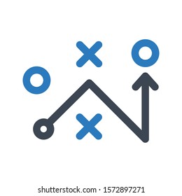 Strategic planning icon. vector graphics