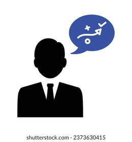 Strategic Planning Icon, Vector graphics