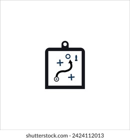Icono de planificación estratégica.ilustración de gráficos vectoriales.