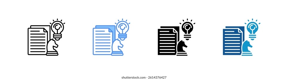 Strategic Planning Multi Style Icon Sheet