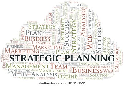 Strategic Planning Word Cloud Create Text Stock Vector (Royalty Free ...